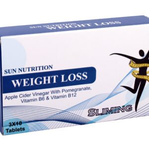 Sun Nutrition Weight Loss Tablets – Apple Cider Vinegar with Pomegranate, Vitamin B6 & Vitamin B12