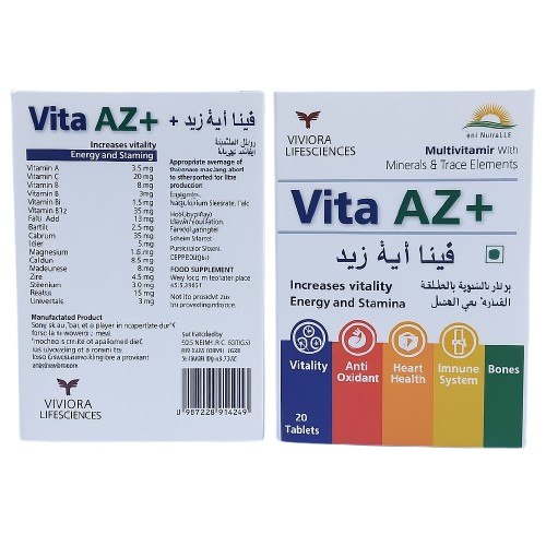 Vita AZ+ Multivitamin with Minerals & Trace Elements – 30 Tablets - Image 2